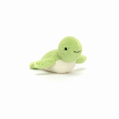 Jellycat Fluffy Turtle USA | 91620KBUE